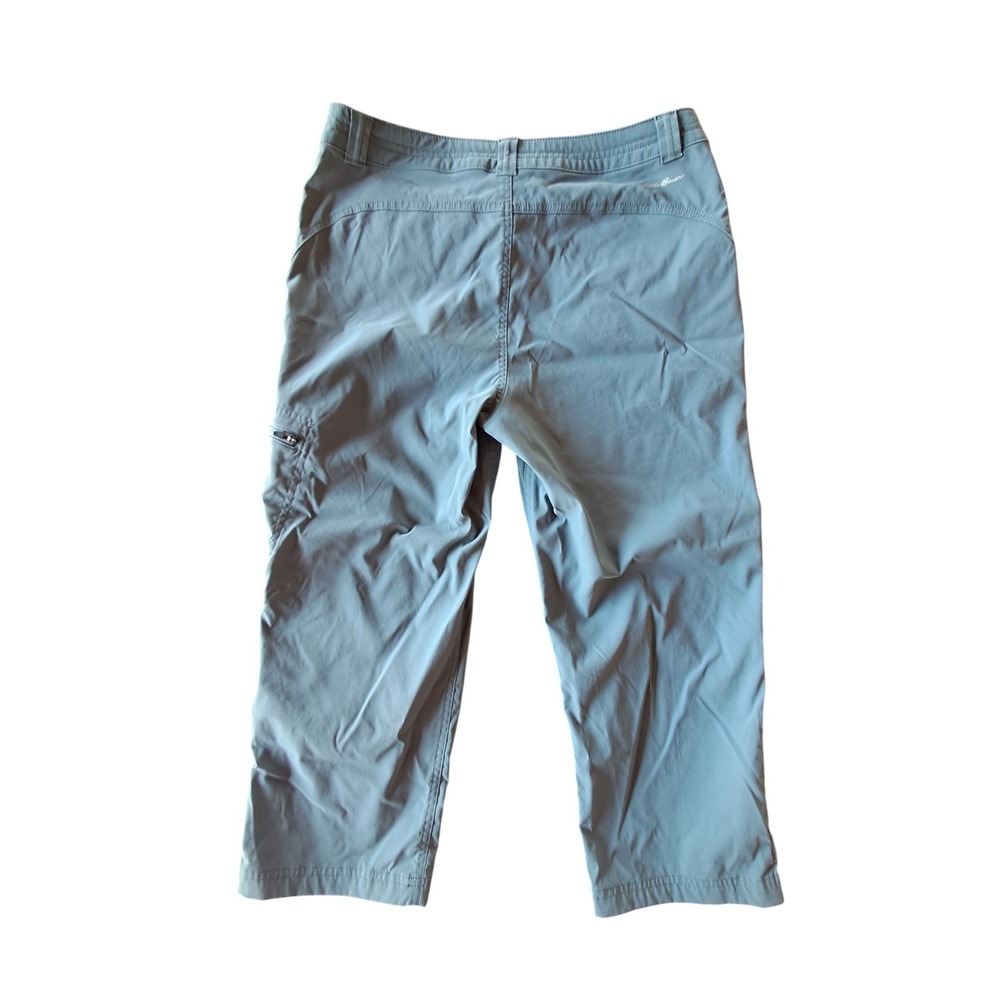 Eddie Bauer WR Tech Capri Pants Womens 6 Blue Gray Hiking Outdoor C1361054 - Picture 2 of 8